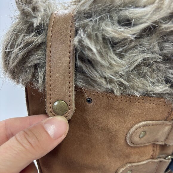 SOREL Joan of Artic Snow Winter Boots Waterproof Insulated Lace Up Women Sz 7 - Picture 13 of 14